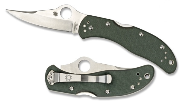 Worker G-10 Folder Green, Plain Edge