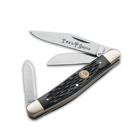 Jigged Blk Bone Lg Stockman