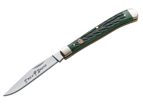 Slim Line Jigged Bone Handles Folder