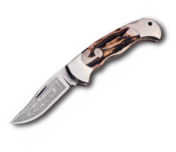 Lockback Hunter Stag Handles