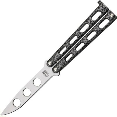 4" Silver Vein Butterfly Trainer Knife