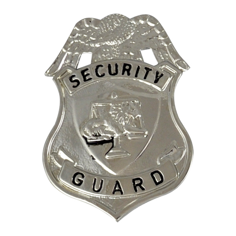 Badge-Security Guard-Silver Eagle