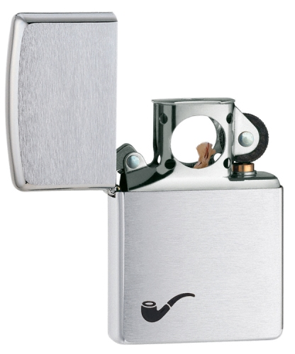 Brushed Chrome Pipe Lighter