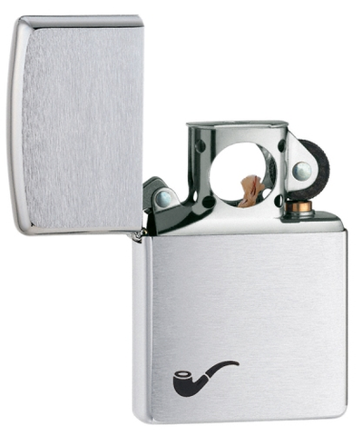 Brushed Chrome Pipe Lighter