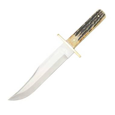 12" American Bowie Genuine India Stag