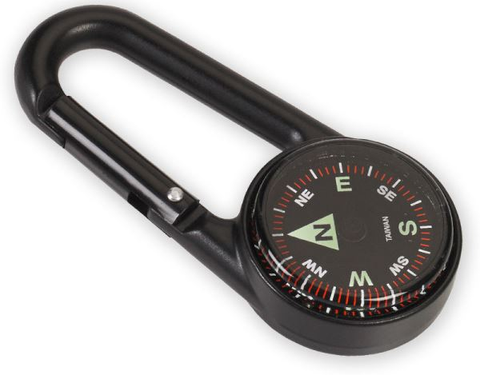 NDur Carabiner Compass Black