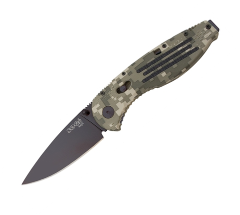 Aegis Digi Camo Blk TiNi Plain Blade