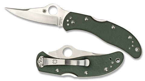 Worker G-10 Folder Green, Plain Edge
