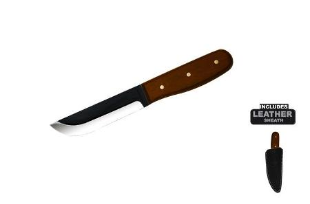 Bushcraft Basic Knife 4" w Leather shth