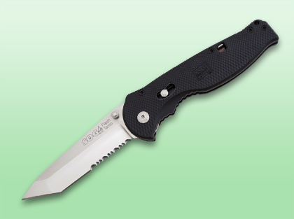 Flash II Tanto- Partially Serrated