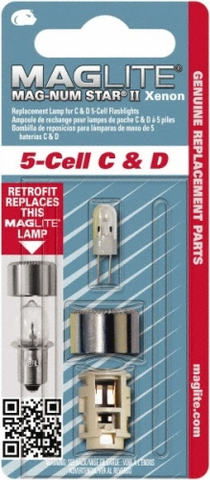 5 Cell Xenon Replacement Bulbs