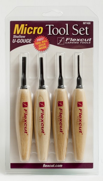 Shallow U-Gouge Micro Tool Set