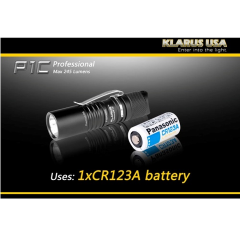 Military Grade 1xCR123A Flashlight