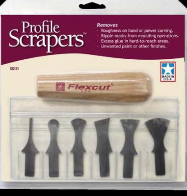 7 Pc. Profile Scrapers (Includes Handle)