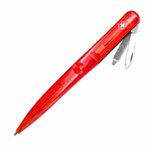 Twister Pen - Knife Translucent Red